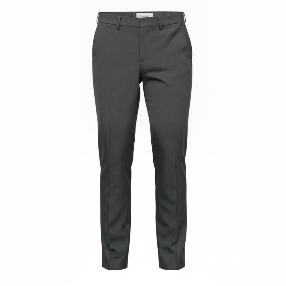 Kenneth Cole Reaction Slim-Fit Stretch Dress Pants Gray 34x30
